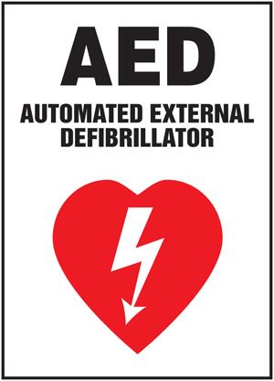 ALUMINUM AED SIGN 10